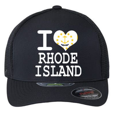 Rhode Island Rhode Island Flag Map Usa Flexfit Unipanel Trucker Cap