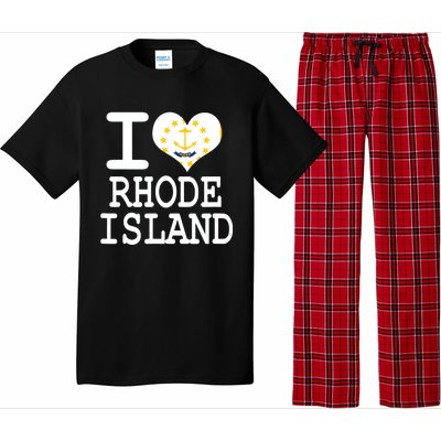 Rhode Island Rhode Island Flag Map Usa Pajama Set