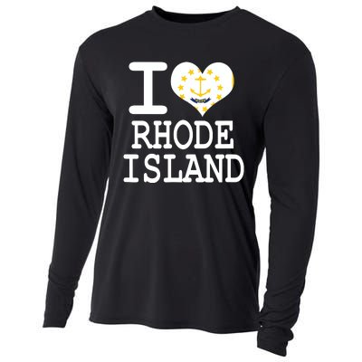 Rhode Island Rhode Island Flag Map Usa Cooling Performance Long Sleeve Crew