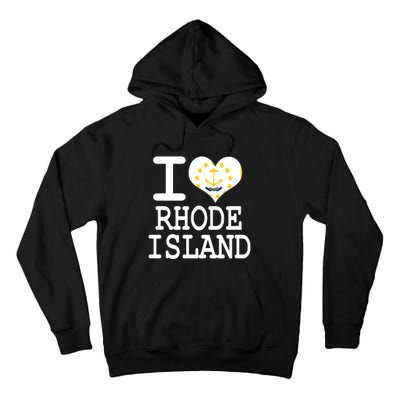 Rhode Island Rhode Island Flag Map Usa Tall Hoodie