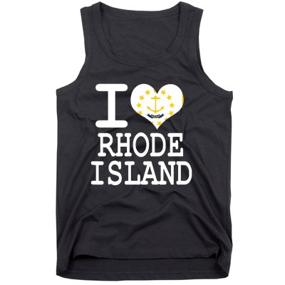 Rhode Island Rhode Island Flag Map Usa Tank Top