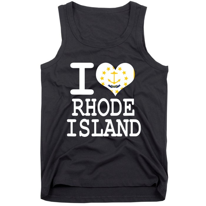 Rhode Island Rhode Island Flag Map Usa Tank Top