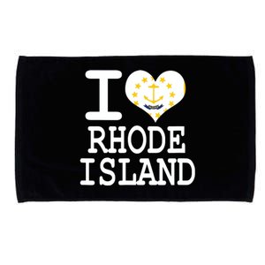 Rhode Island Rhode Island Flag Map Usa Microfiber Hand Towel