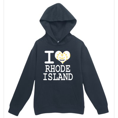 Rhode Island Rhode Island Flag Map Usa Urban Pullover Hoodie