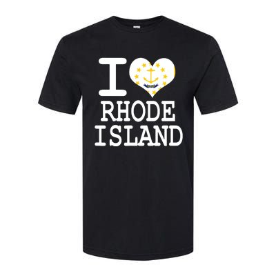 Rhode Island Rhode Island Flag Map Usa Softstyle CVC T-Shirt