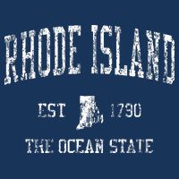 Rhode Island Ri Vintage Sports Design Baby Bodysuit