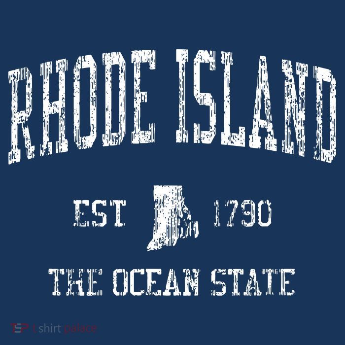Rhode Island Ri Vintage Sports Design Tank Top