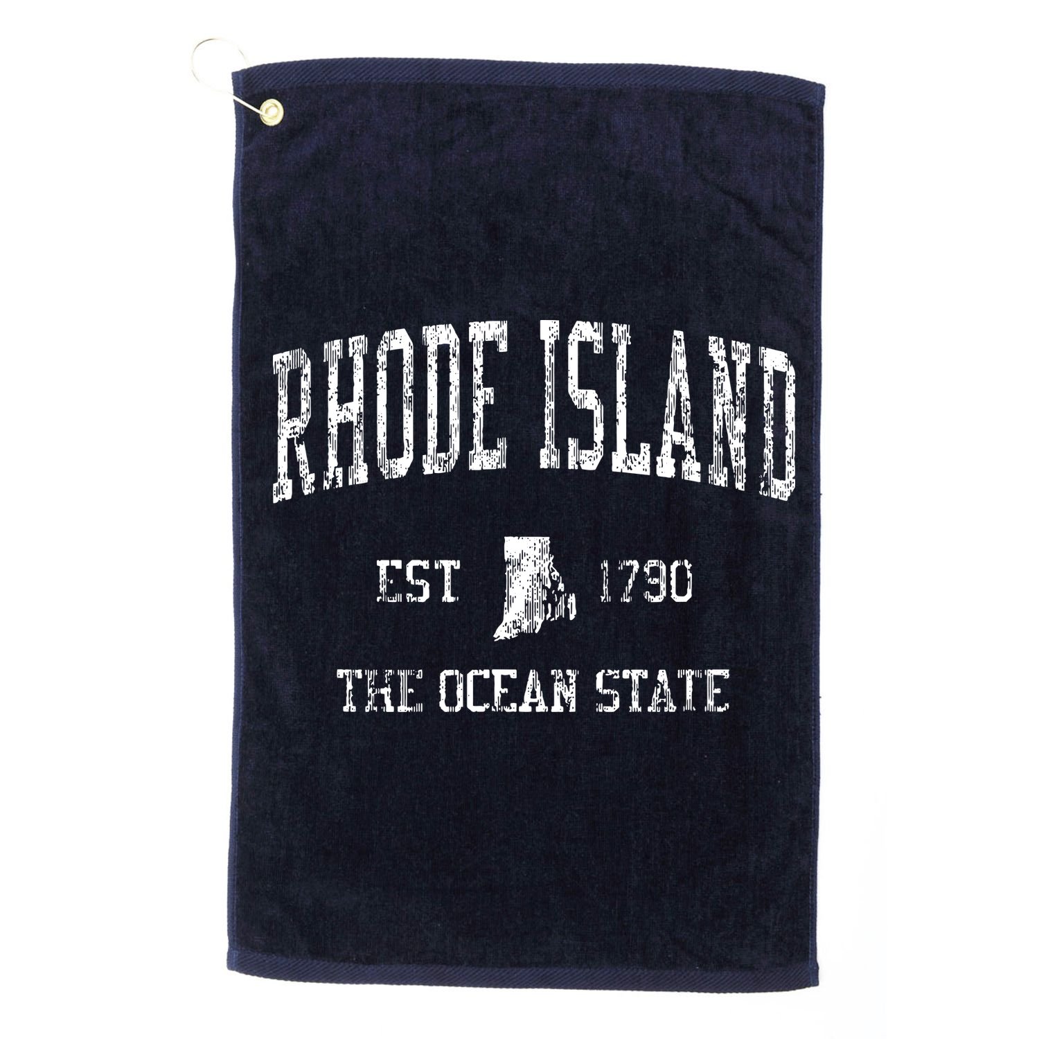 Rhode Island Ri Vintage Sports Design Golf Towel