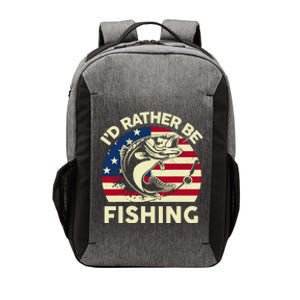 Retro Id Rather Be Fishing For Women Boy Funny Fisherman Gift Vector Backpack