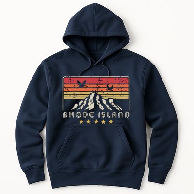 Rhode Island Retro Style Ri Usa Hoodie