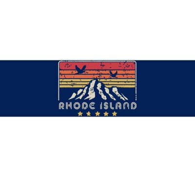 Rhode Island Retro Style Ri Usa Bumper Sticker