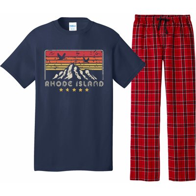 Rhode Island Retro Style Ri Usa Pajama Set