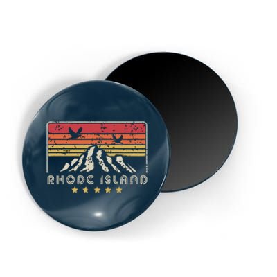 Rhode Island Retro Style Ri Usa Magnet