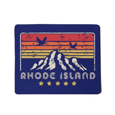 Rhode Island Retro Style Ri Usa Mousepad