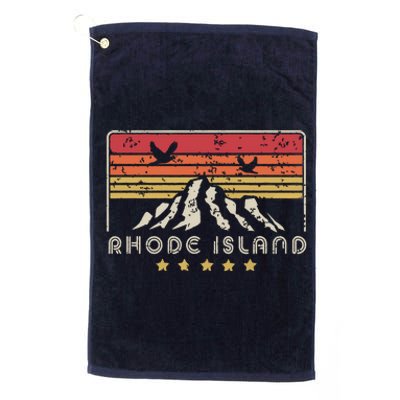 Rhode Island Retro Style Ri Usa Platinum Collection Golf Towel