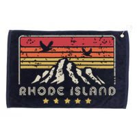 Rhode Island Retro Style Ri Usa Grommeted Golf Towel