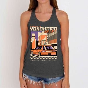 Rumble In Women's Knotted Racerback Tank