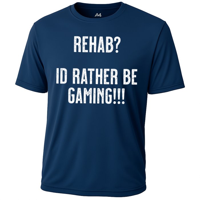 Rehab I'd Rather Be Gaming Cooling Performance Crew T-Shirt
