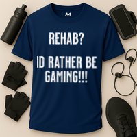 Rehab I'd Rather Be Gaming Cooling Performance Crew T-Shirt