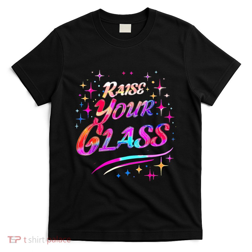 Retro I Raise Your Glass Party Cheers T-Shirt