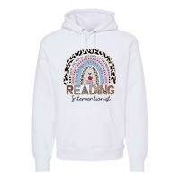 Reading Interventionist Reading Teacher Specialist Rainbow Premium Hoodie