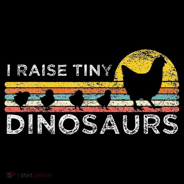 Retro I Raise Tiny Dinosaurs Chicken - Vintage Farmer Apron
