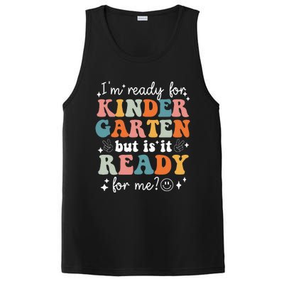 Retro I'm Ready For Kindergarten First Day of School Teacher PosiCharge Competitor Tank