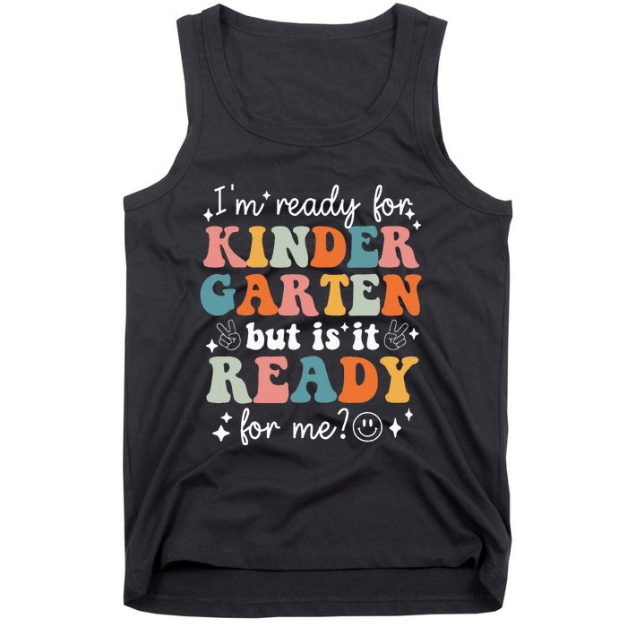 Retro I'm Ready For Kindergarten First Day of School Teacher Tank Top