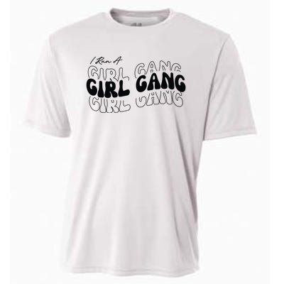 Retro I Run A Girl Gang Cooling Performance Crew T-Shirt