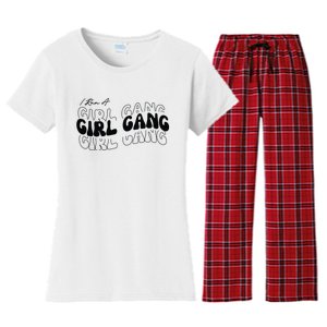 Retro I Run A Girl Gang Women's Flannel Pajama Set