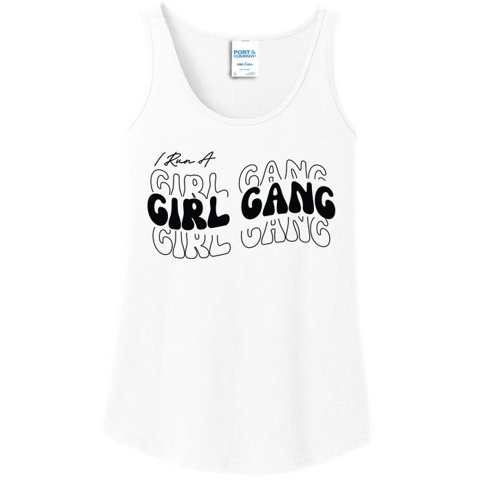 Retro I Run A Girl Gang Ladies Essential Tank