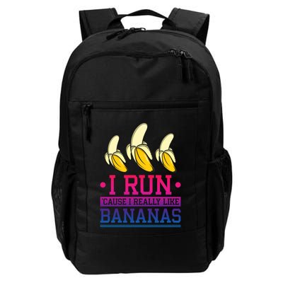 Runner I Run Because I Like Bananas Marathoner Funny Running Funny Gift Backpack