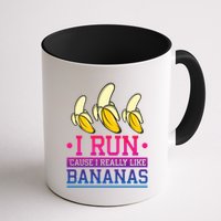 Runner I Run Because I Like Bananas Marathoner Funny Running Funny Gift Mug