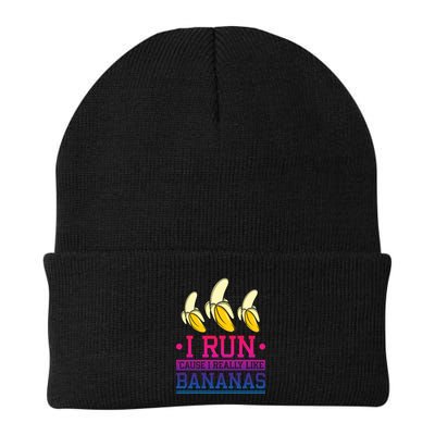 Runner I Run Because I Like Bananas Marathoner Funny Running Funny Gift Beanie