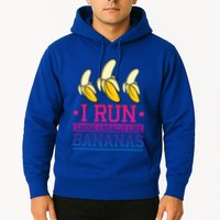 Runner I Run Because I Like Bananas Marathoner Funny Running Funny Gift Hoodie