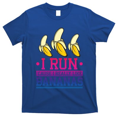 Runner I Run Because I Like Bananas Marathoner Funny Running Funny Gift T-Shirt