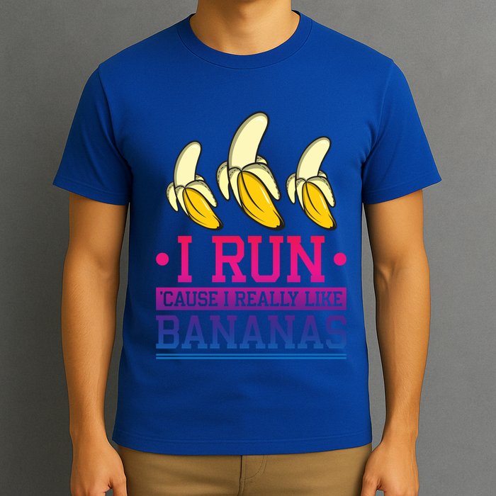 Runner I Run Because I Like Bananas Marathoner Funny Running Funny Gift T-Shirt