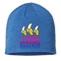 Runner I Run Because I Like Bananas Marathoner Funny Running Funny Gift Sustainable Beanie