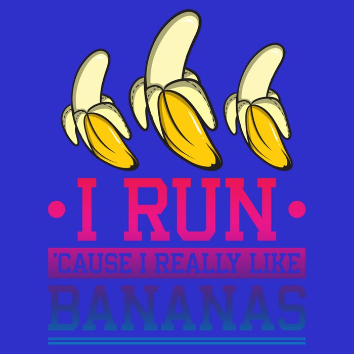 Runner I Run Because I Like Bananas Marathoner Funny Running Funny Gift Tank Top