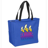 Runner I Run Because I Like Bananas Marathoner Funny Running Funny Gift Zip Tote Bag