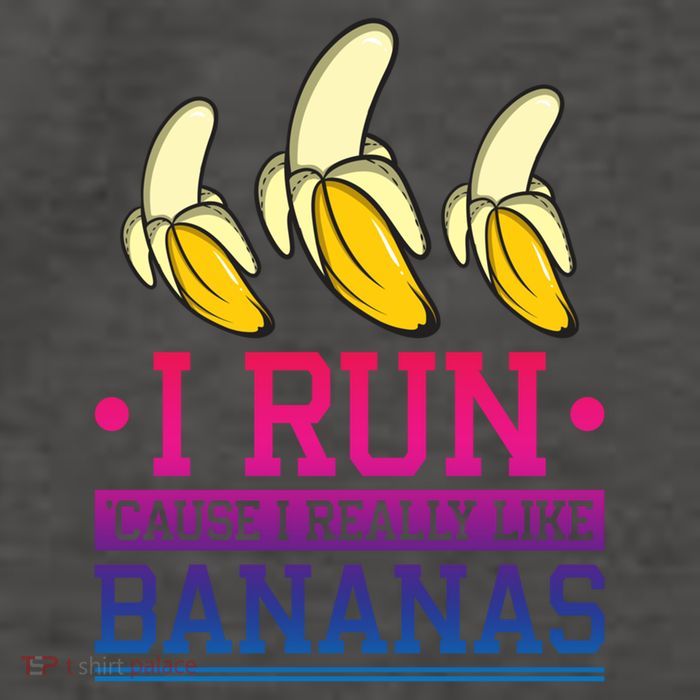 Runner I Run Because I Like Bananas Marathoner Funny Running Funny Gift Vector Backpack