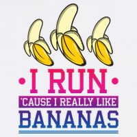 Runner I Run Because I Like Bananas Marathoner Funny Running Funny Gift Garment-Dyed Sweatshirt