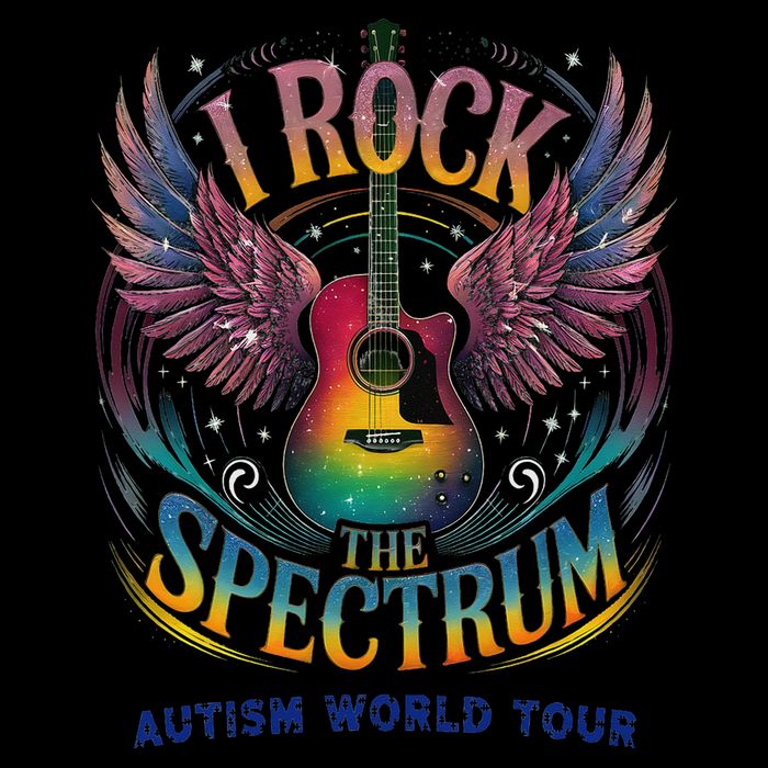 Rockstar I ROCK THE SPECTRUM Autism Awareness Support Sustainable Bucket Hat