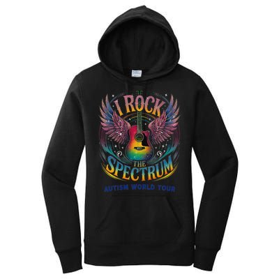 Rockstar I ROCK THE SPECTRUM Autism Awareness Support Women's Pullover Hoodie