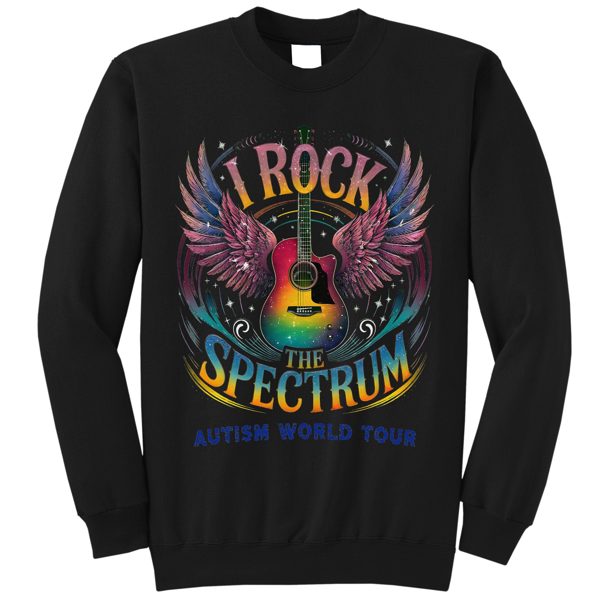 Rockstar I ROCK THE SPECTRUM Autism Awareness Support Tall Sweatshirt
