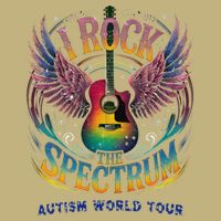 Rockstar I ROCK THE SPECTRUM Autism Awareness Support Cooling Performance Crew T-Shirt