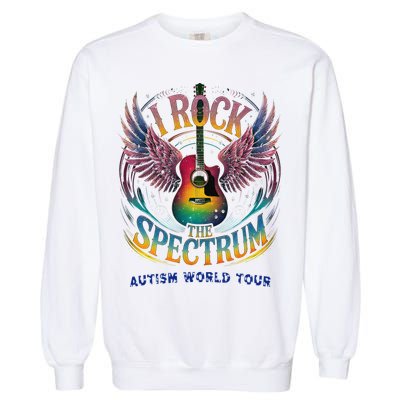 Rockstar I ROCK THE SPECTRUM Autism Awareness Support Garment-Dyed Sweatshirt