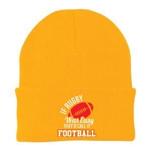 Rugby If Rugby Was Easy TheyD Call It Football Knit Cap Winter Beanie