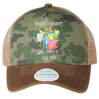 Reading Intervention Reading Is Dreaming Library Student Legacy Tie Dye Trucker Hat