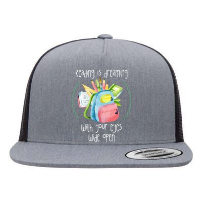 Reading Intervention Reading Is Dreaming Library Student Flat Bill Trucker Hat